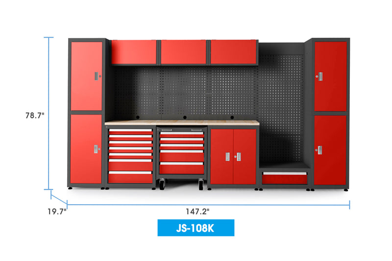 Heavy Duty Ready-to-assemble Steel Garage Storage System 108K