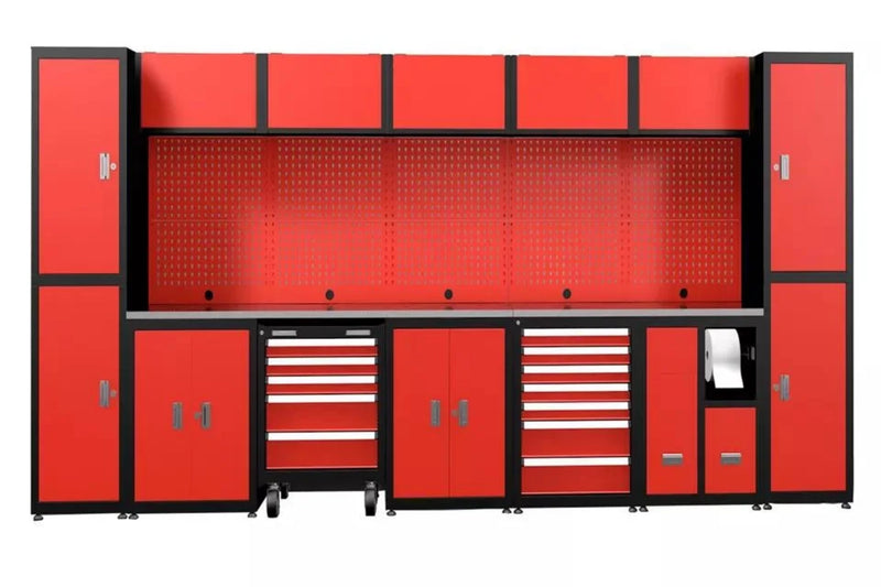 Chery Industrial 11-Piece Steel Workshop Cabinet System