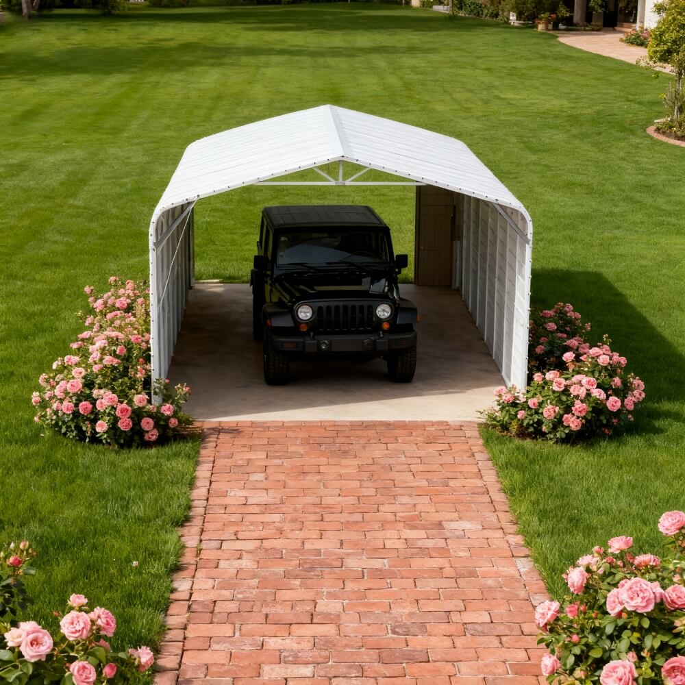 20'×30' Heavy-Duty Steel Carport
