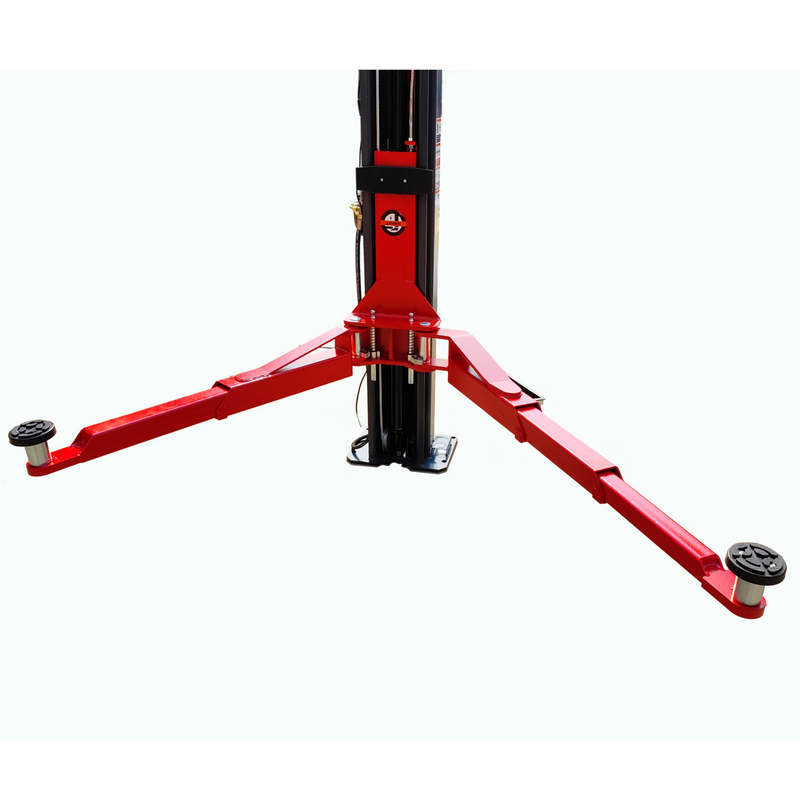 KT-AS110D Two Post Asymmetrical Vehicle Lift 11,000lbs Single Point Lo