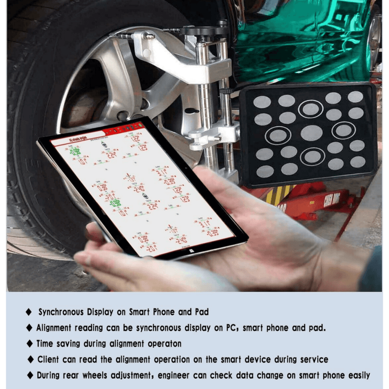 Wheel Alignment Machine Full-Automatic Works on 2 Post & Scissor Lift-AV9 Pro