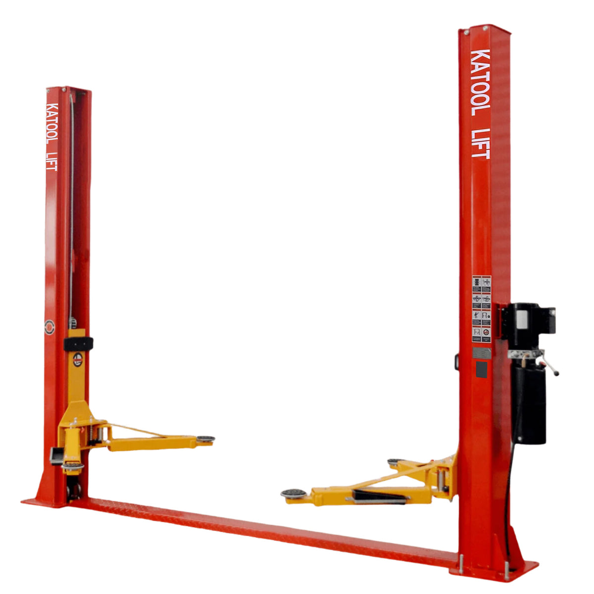 KT H100 10 000lbs Floorplate 2 Post Car Lift Symmetric