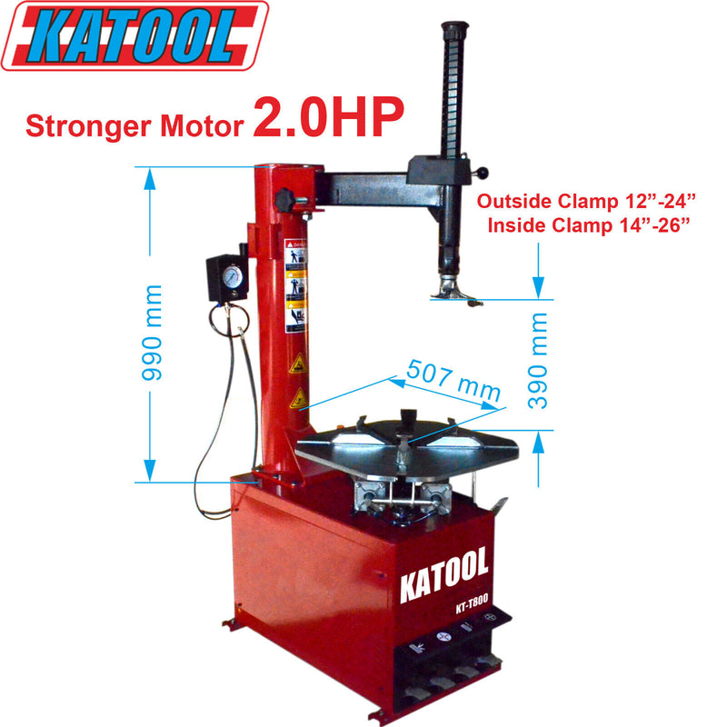 KT-T800 Tire changer Motor 2.0HP home garage equipments