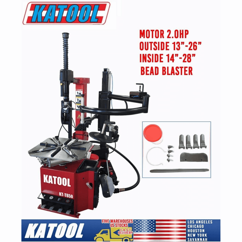 KT-T850 Tilt-Arm Wheel Clamp Tire Changer Machine