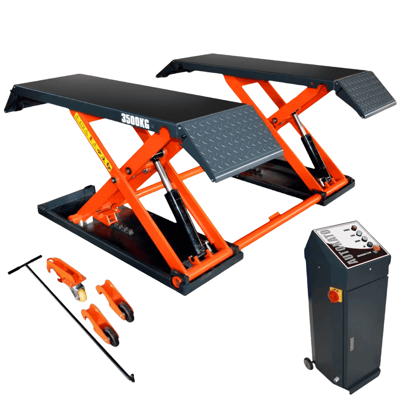 KT-X80 Mid-rise Scissor Lift, Electric Release (Two variations for voltage, 110v and 220v)