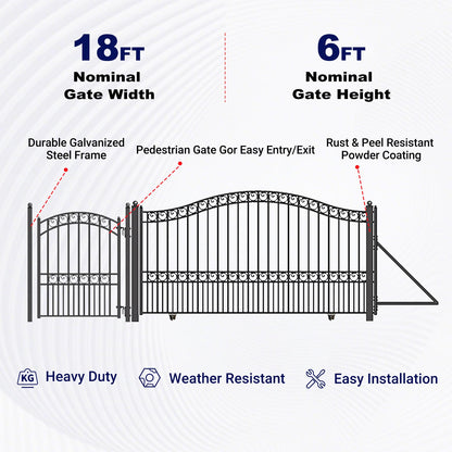 Key features of 18ft Aleko Sliding Driveway Gate