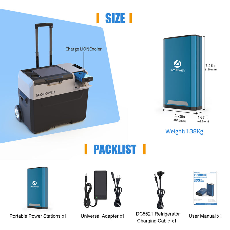 LionCooler 193Wh Portable Power Station