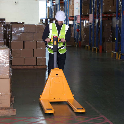Li-ion Powered Pallet Truck | 48" x 27" Forks | PU Wheels | 3300 lbs. Capacity | TX Self-Pickup