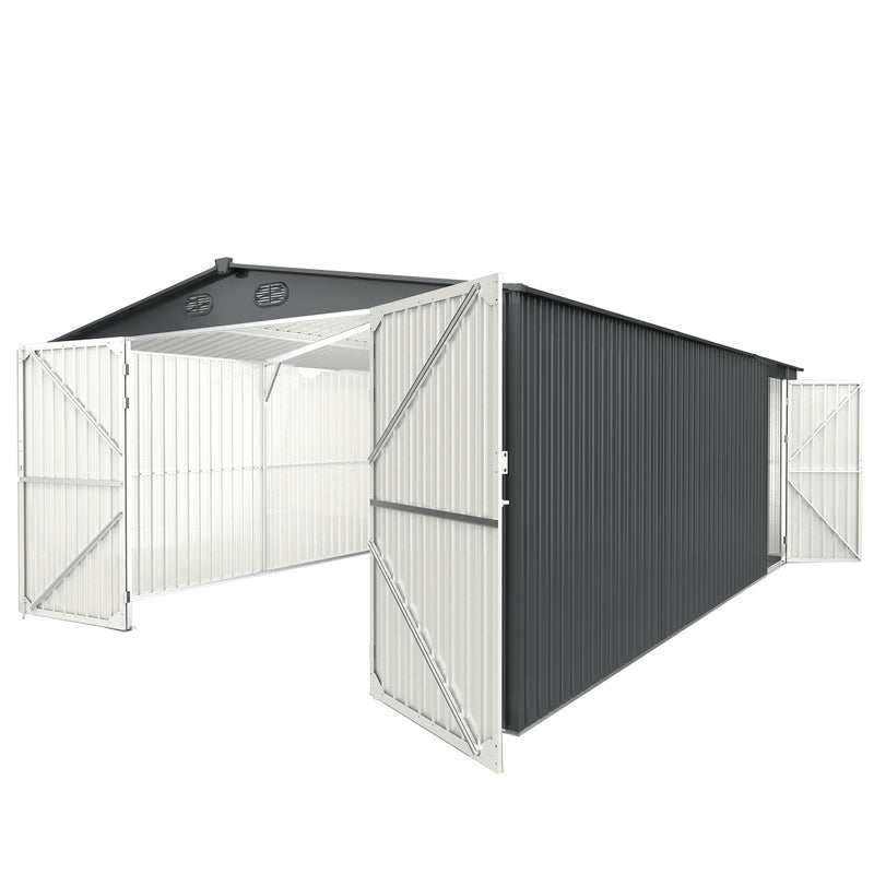 CHERY INDUSTRIAL Metal Storage Shed 13'x20'