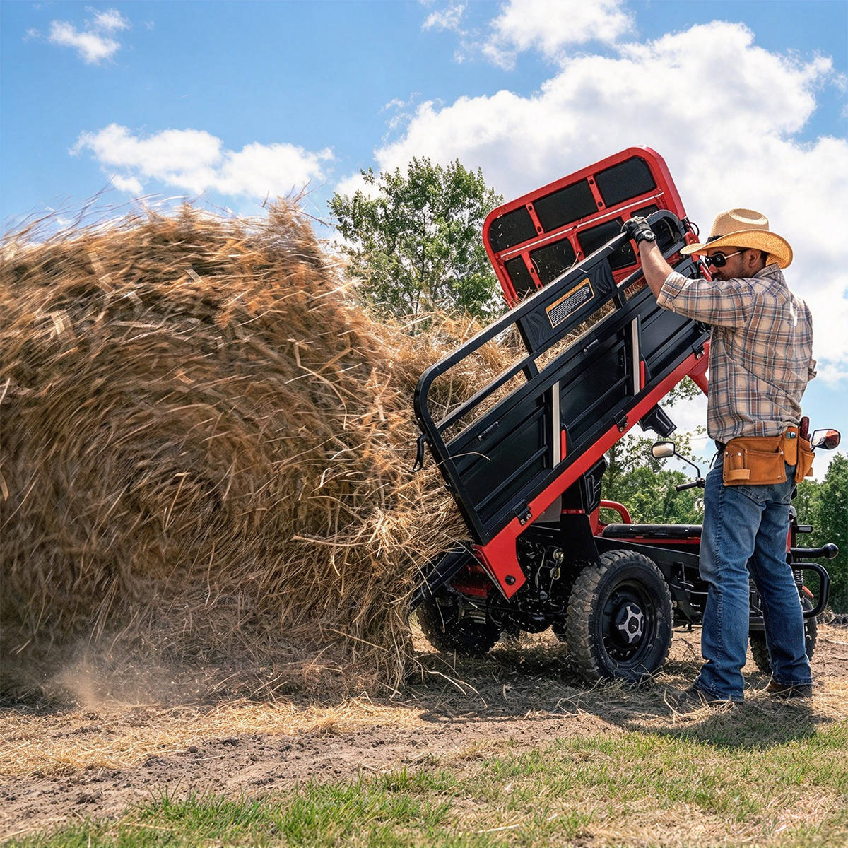 Off-Road Battery-Powered Utility Tricycle