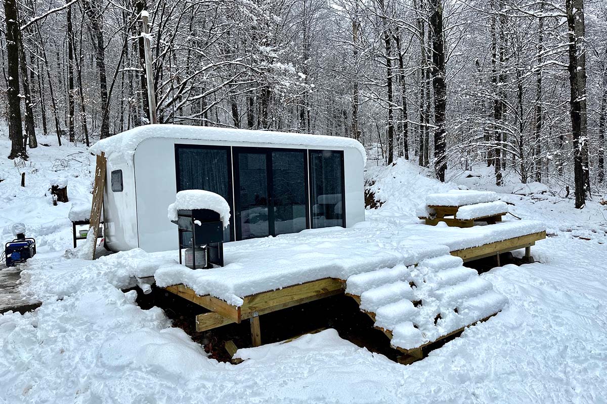 Our POD house is weather resistant