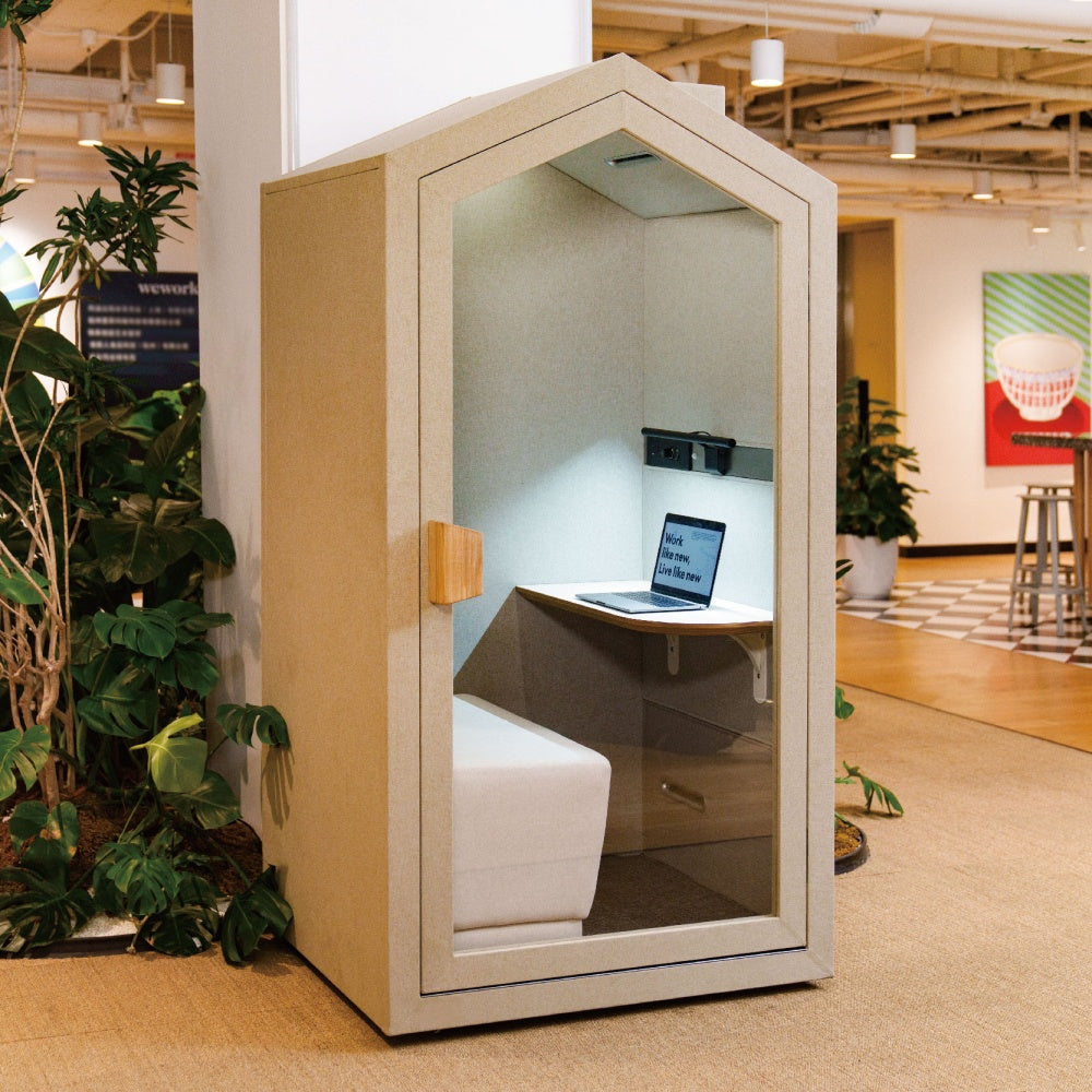 P1S Smart Privacy Booth Meeting Pod for 1-person