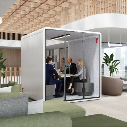 P6F Smart Privacy Meeting Pod – 6 Person Modular Office Booth