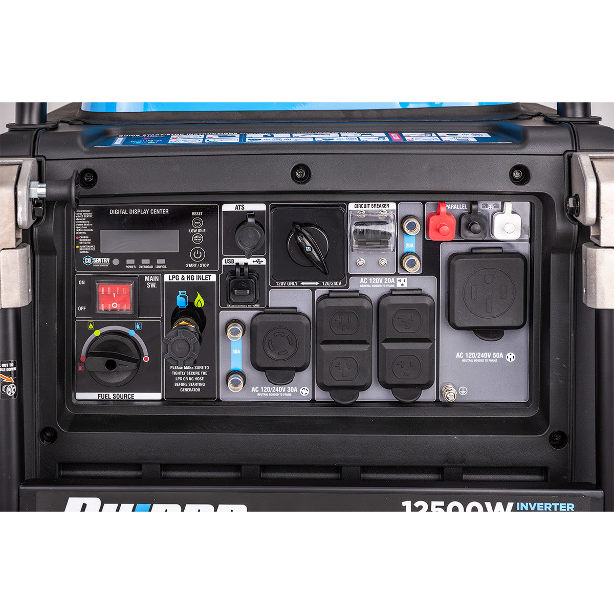 12,500 Watt Tri-Fuel Inverter Generator with CO Sentry