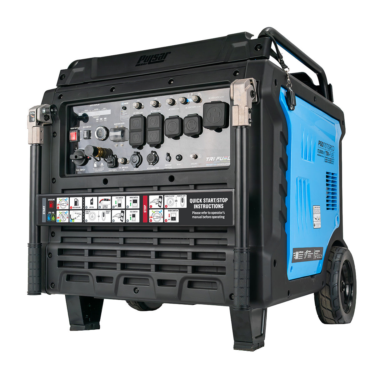 17,000 Watt Tri-Fuel Inverter Generator with CO Sentry – ATS Ready, Remote Start