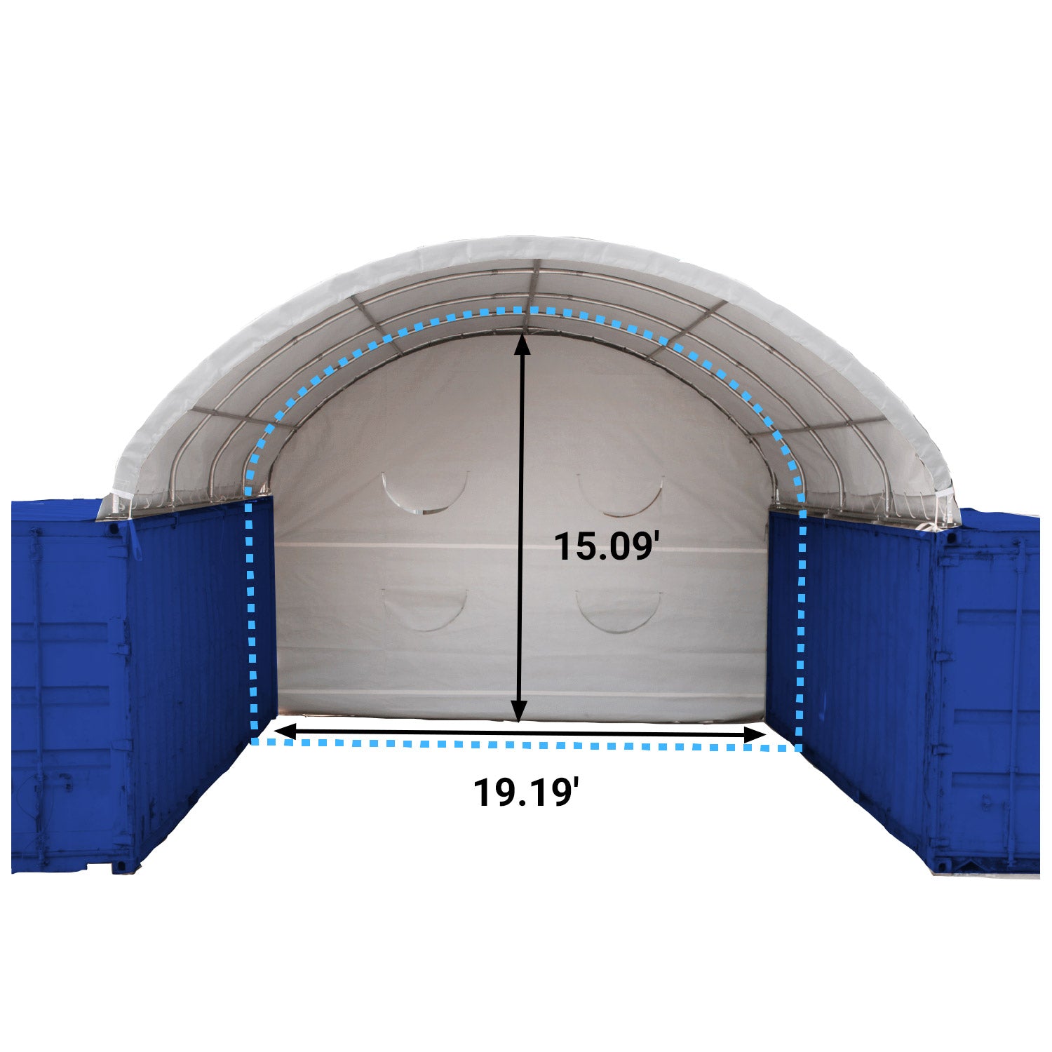 Rear Panel for W20' Container Shelter