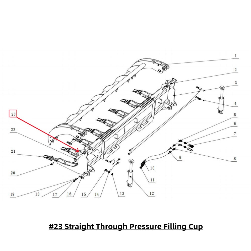 Parts List - Greatbear 78" Heavy Root Grapple Rake