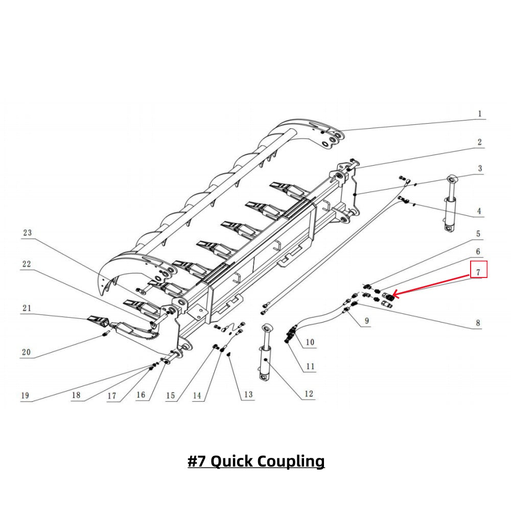 Parts List - Greatbear 78" Heavy Root Grapple Rake