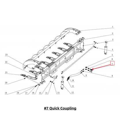 Parts List - Greatbear 78" Heavy Root Grapple Rake