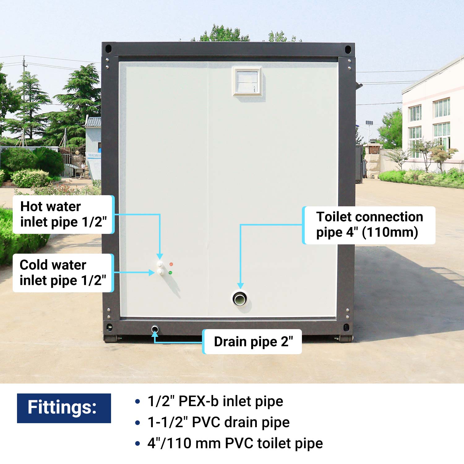 Pipe data-20ft Portable office-D