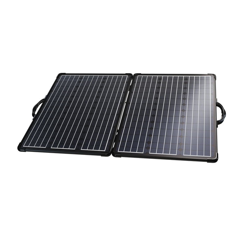 Plk 120W Portable Solar Panel Kit, Lightweight Briefcase with 20A