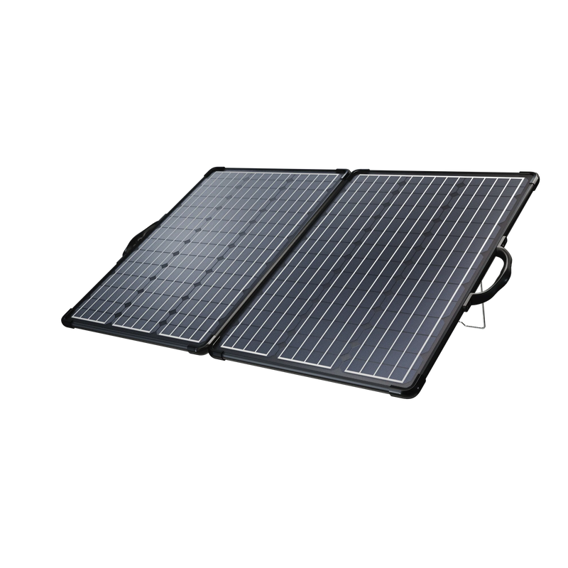 Plk 120W Portable Solar Panel Kit, Lightweight Briefcase with 20A