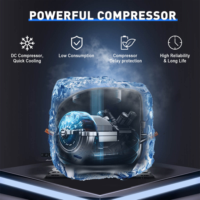 Portable freezer specially designed for Tesla Model Y