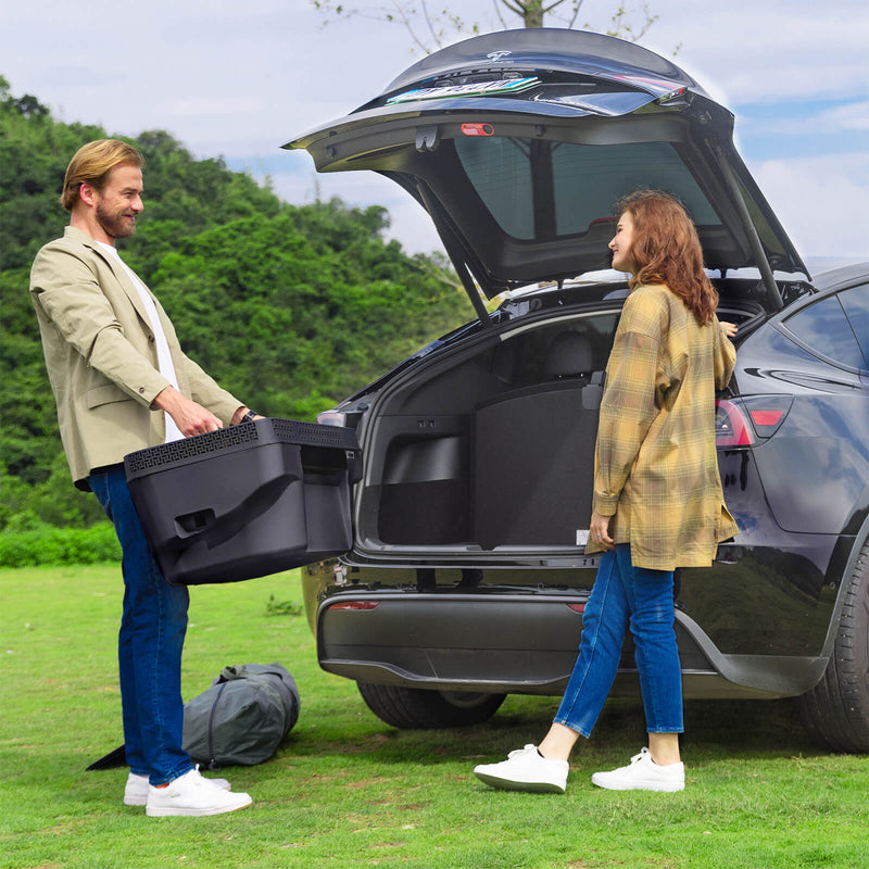 Portable freezer specially designed for Tesla Model Y