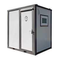 Bastone Portable Toilet with Shower Curtain Style