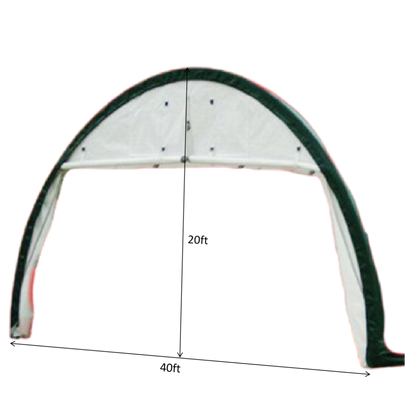 Front/Rear Panel with Roll-up Door for Storage Shelter