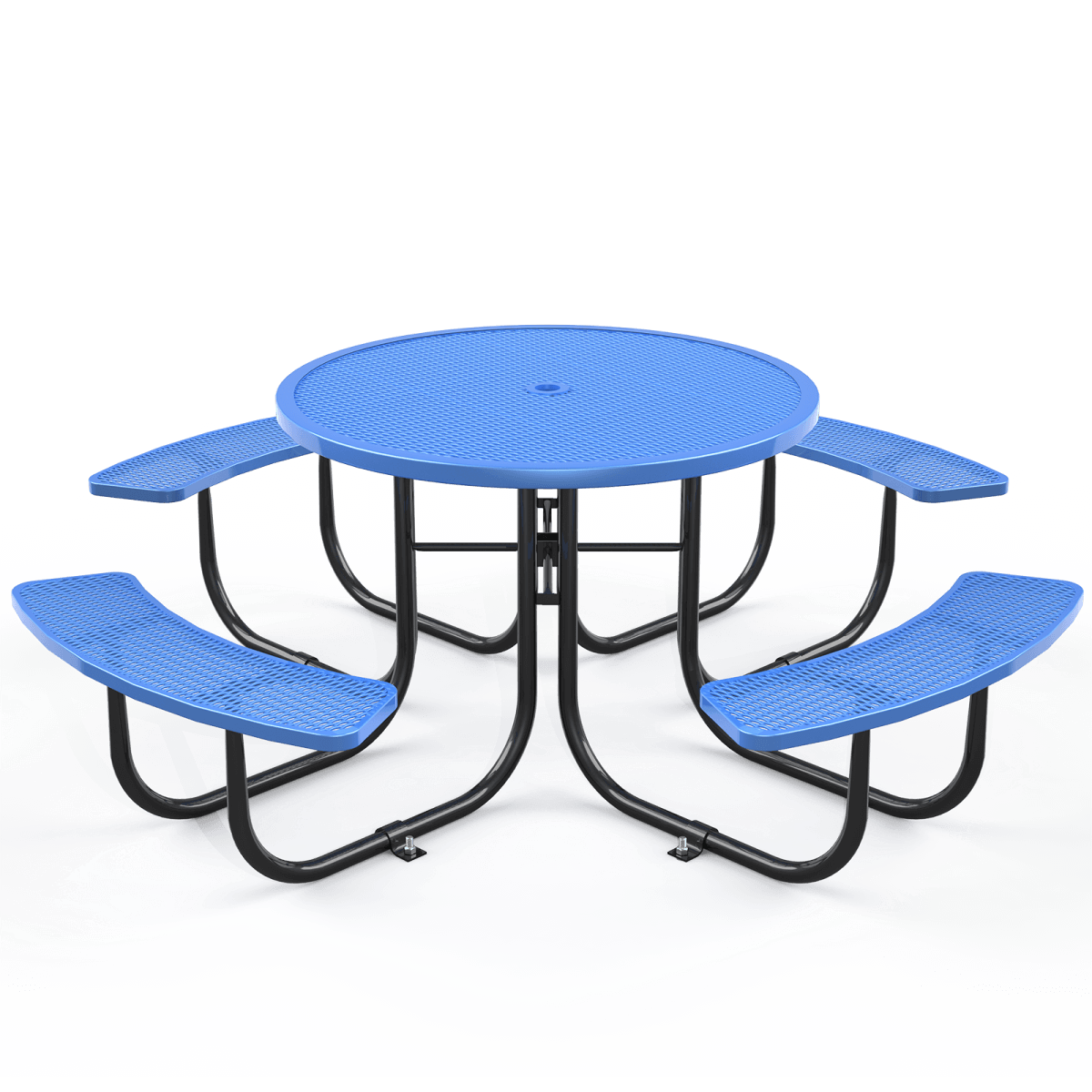 46 Round Picnic Tables With Umbrella Hole