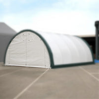 Front/Rear Panel with Zipper Door for W20'xH12' Storage Shelter