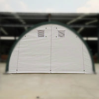 Front/Rear Panel with Zipper Door for W20'xH12' Storage Shelter
