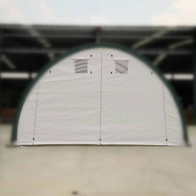 Front and Rear Panel with Zipper Rollup Door for Storage Shelter 20'x30'x12'