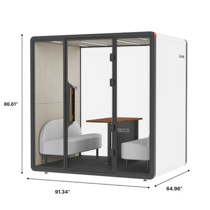 SEP4F-1 Smart Privacy Office Booth Meeting Pod for 4-person