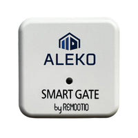 ALEKO Smart Gate device with Remootio branding on a white background