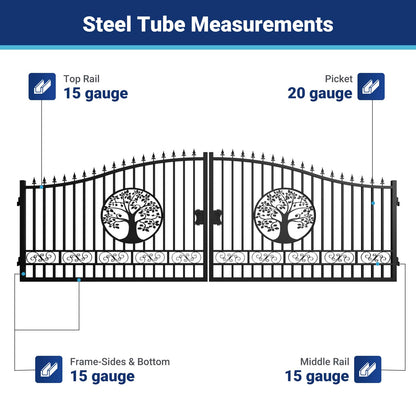 SUIIG20FTTRNM gate frame steel tube measurements