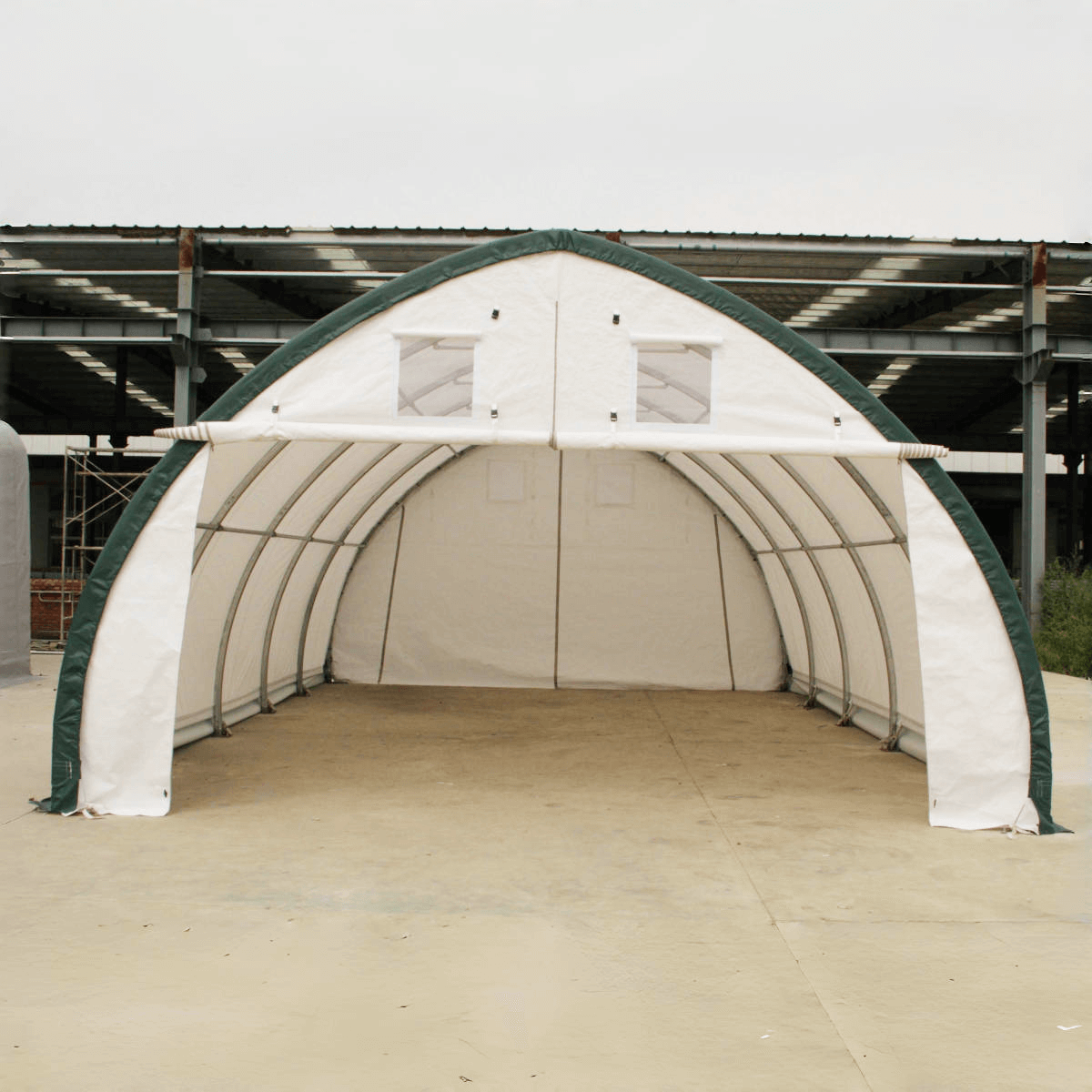 Storage Container Arch Single Truss Arch Storage Shelter W20'xL42'xH12'