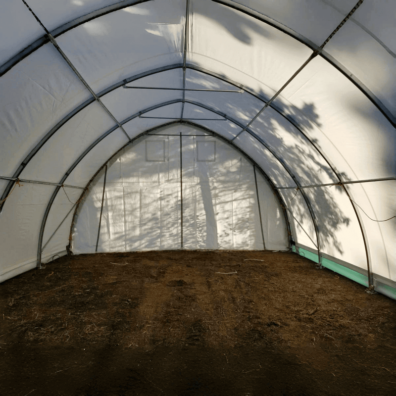 Single Truss Arch Storage Shelter W20'xL42'xH12'