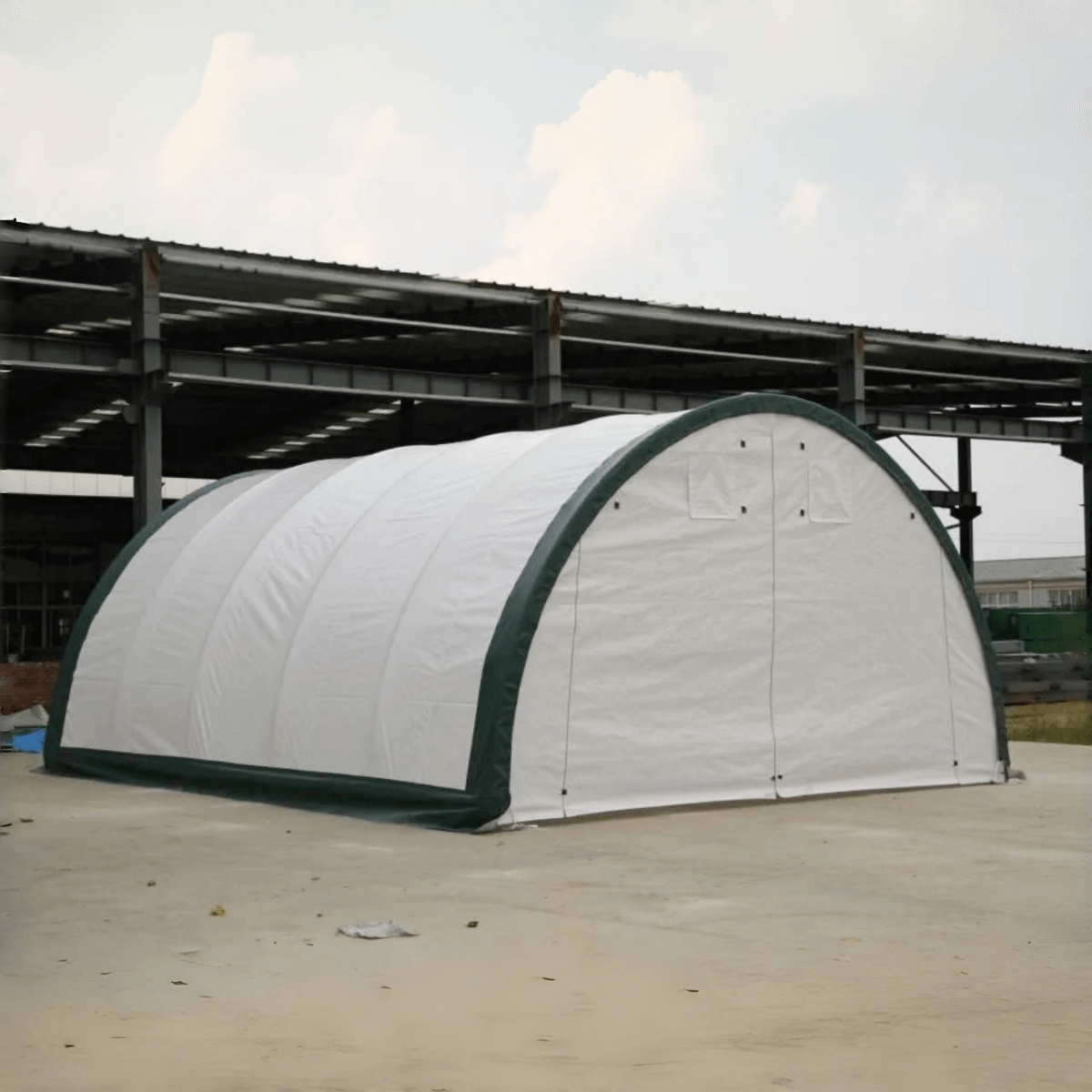 Storage Container Arch Single Truss Arch Storage Shelter W20'xL42'xH12'