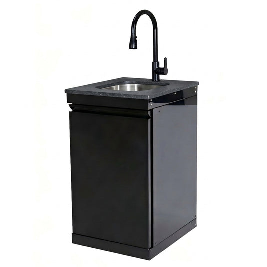 Single Door Sink Cabinet with Tap