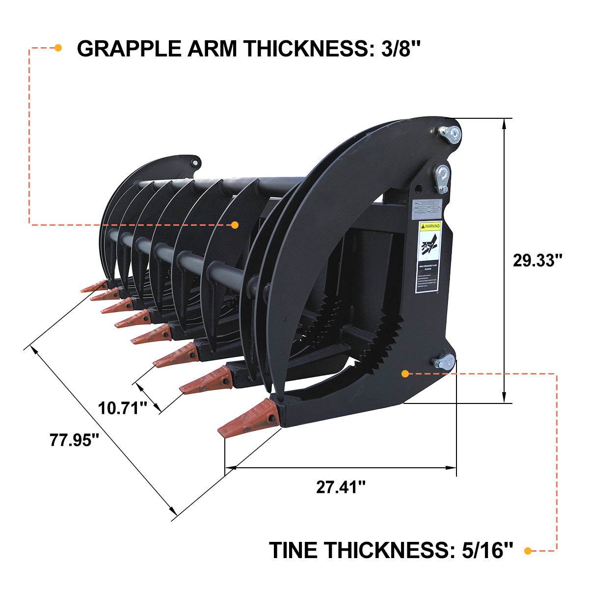 Skid Steer Root Grapple