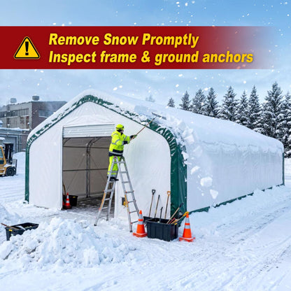 W20'xL40'xH16' Double Truss Storage Shelter