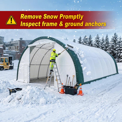 W30'xL85'xH15' Single Truss Arch Storage Shelter