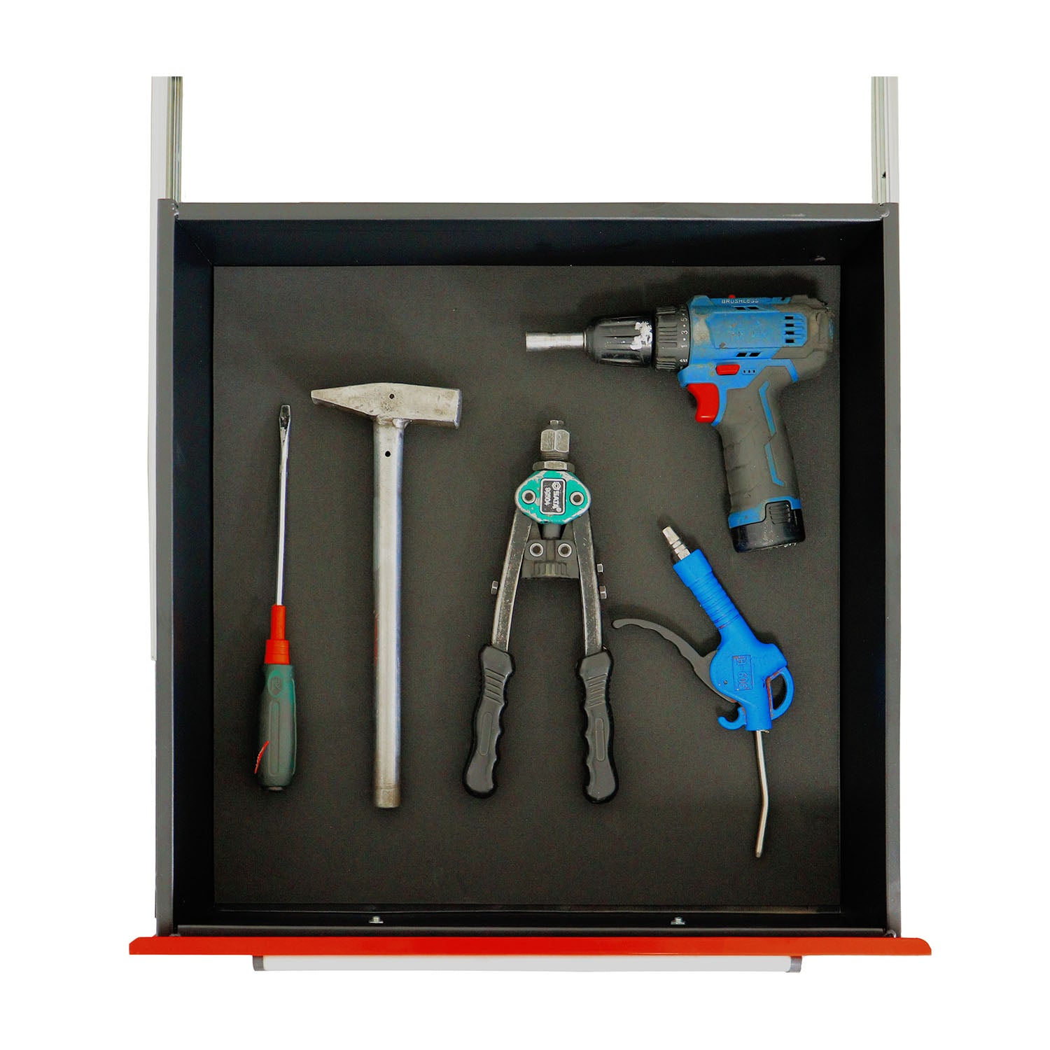 The workbench drawer is great for storage of your tools and equipment
