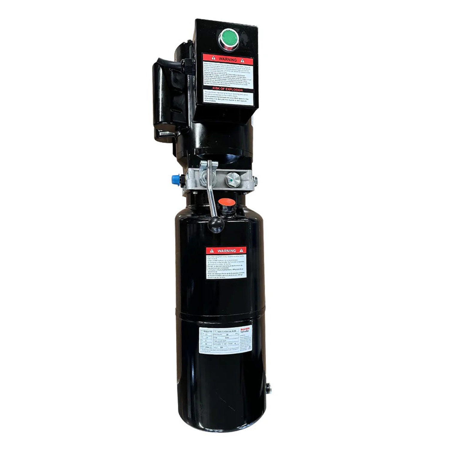 Top-level hydraulic system with 220V motor