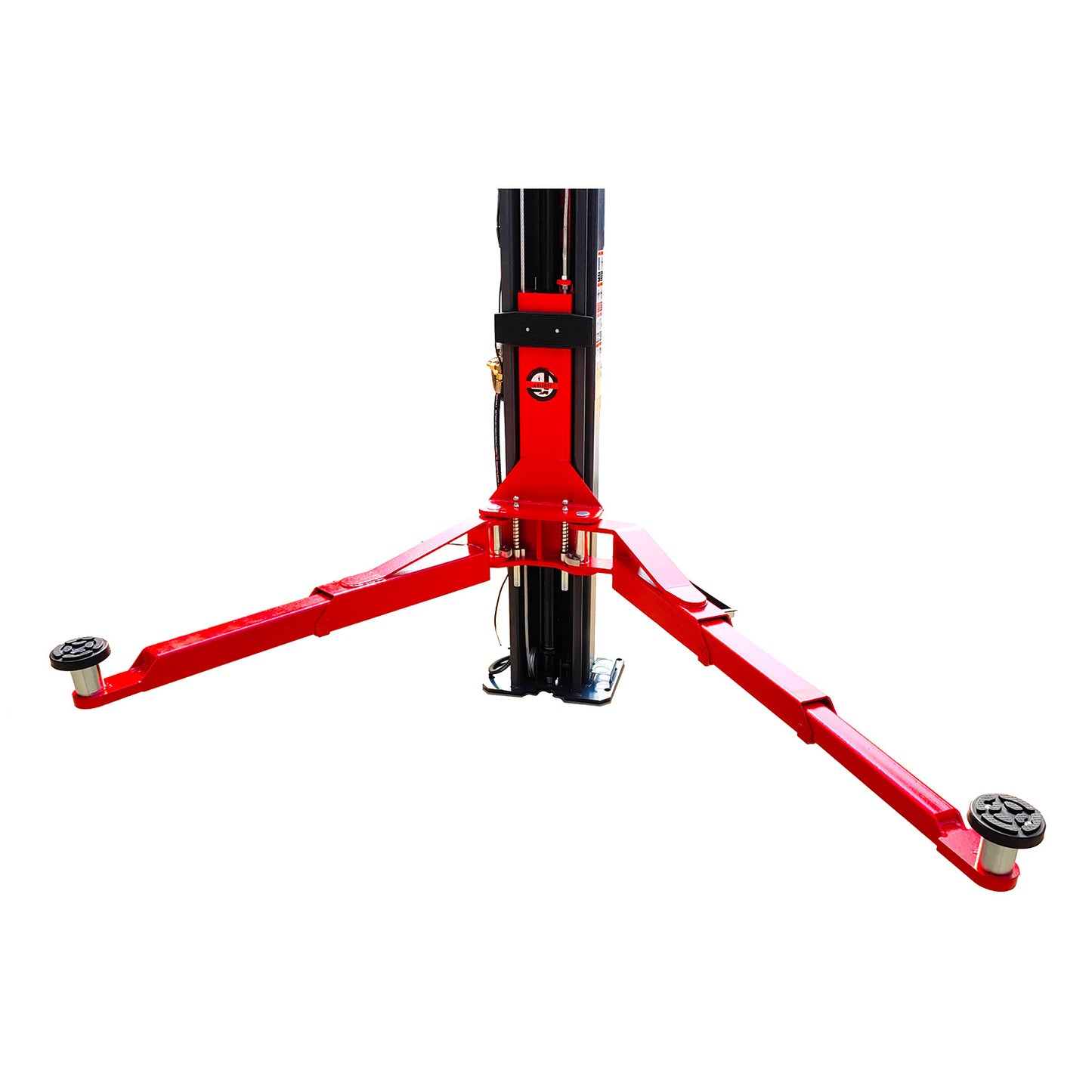 Triple-Telescoping front arms & double-telescoping rear arms