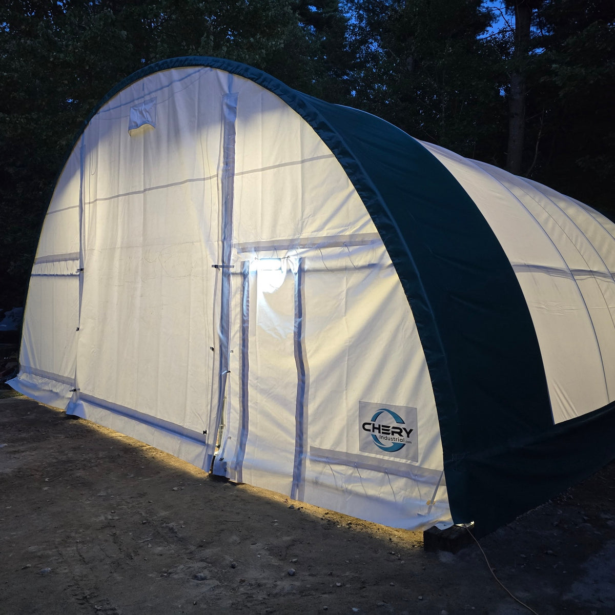 W30'xL40'xH15' Single Truss Arch Storage Shelter
