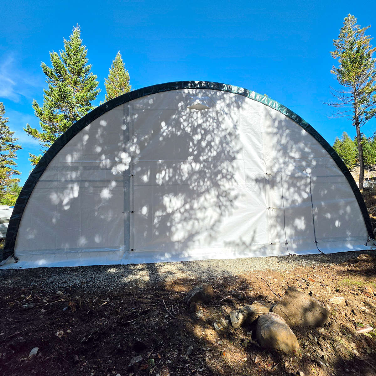 W30'xL40'xH15' Single Truss Arch Storage Shelter