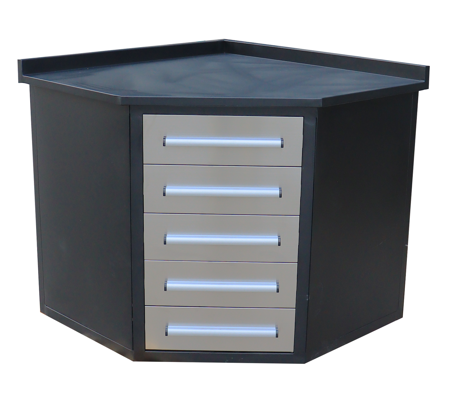 3ft- 5Drawers Stainless Steel Corner Cabinet